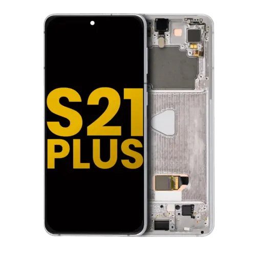 OLED Assembly With Frame For Samsung Galaxy S21 Plus 5G (Refurbished) (Phantom Silver)