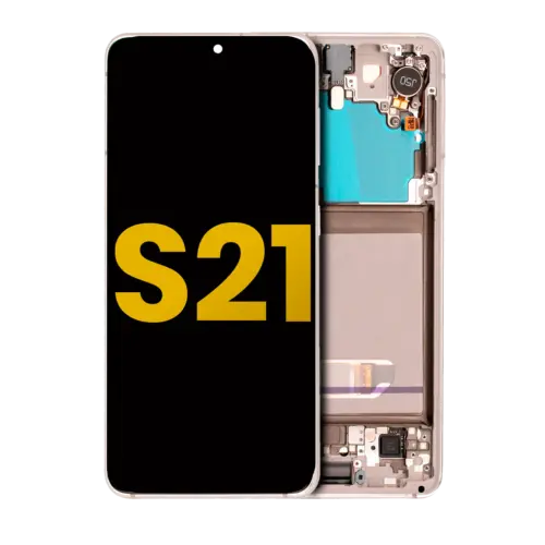 OLED Assembly With Frame For Samsung Galaxy S21 5G (Refurbished) (Phantom White)