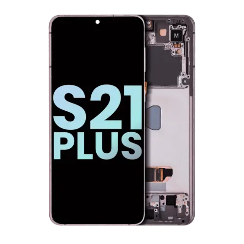 OLED Assembly With Frame For Samsung Galaxy S21 Plus 5G (Service Pack) (Phantom Violet / Pink / Gold)