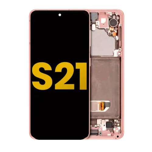 OLED Assembly With Frame For Samsung Galaxy S21 5G (Refurbished) (Phantom Pink)