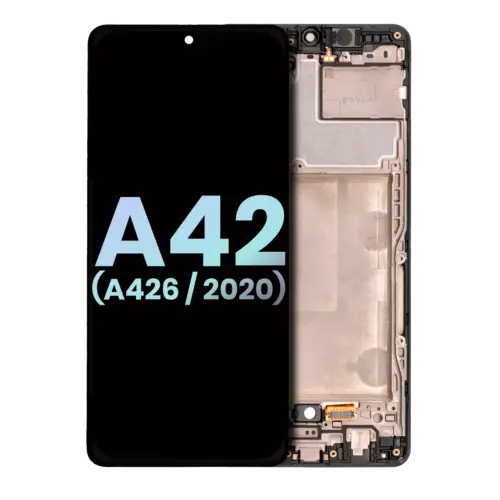 OLED Assembly With Frame For Samsung Galaxy A42 5G (A426 / 2020) (Service Pack) (Prism Dot Black)