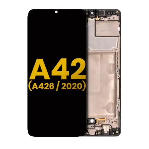 Bloc écran OLED avec cadre pour Samsung Galaxy A42 5G (A426 / 2020) (reconditionné) (Prism Dot Black) – Image 2