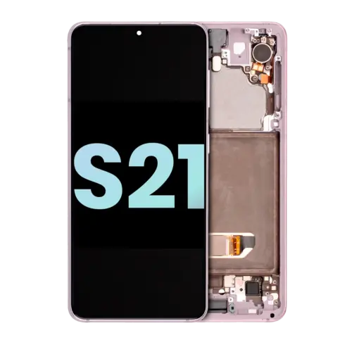 Bloc écran OLED avec cadre pour Samsung Galaxy S21 5G (Service Pack) (Phantom Pink) – Image 2