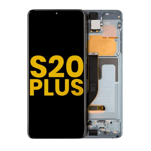 OLED Assembly With Frame For Samsung Galaxy S20 Plus 5G (Refurbished) (Cloud Blue)