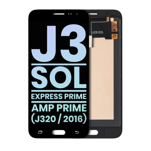 OLED Assembly Without Frame For Samsung Galaxy J3 (J320 / 2016) / Sol 4G / Express Prime / Amp Prime (Service Pack) (Black)