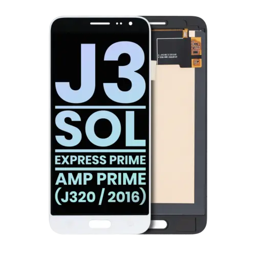 OLED Assembly Without Frame For Samsung Galaxy J3 (J320 / 2016) / Sol 4G / Express Prime / Amp Prime (Service Pack) (White)