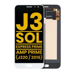 OLED Assembly Without Frame For Samsung Galaxy J3 (J320 / 2016) / Sol 4G / Express Prime / Amp Prime (Refurbished) (White)