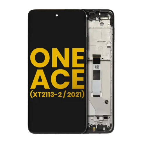 Écran LCD avec cadre pour Motorola One 5G Ace (XT2113-2 / 2021) (Remis à neuf) (Gris volcanique) – Image 2