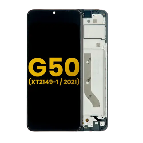 LCD Assembly With Frame For Motorola Moto G50 5G (XT2149-1 / 2021) (Refurbished) (All Colors)