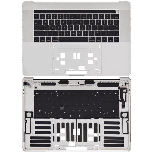 Boîtier supérieur avec clavier (ANSI US) pour MacBook Pro 15" A1707 (2016-2017) (d'origine neuf) (Argent) – Image 2