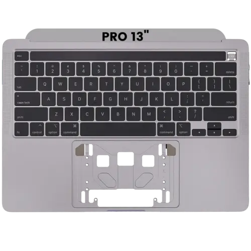 Top case avec clavier (ANSI US) pour MacBook Pro 13" A2251 (2020) (gris sidéral) – Image 3