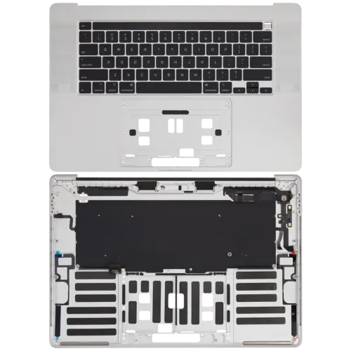Boîtier supérieur avec clavier (ANSI US) pour MacBook Pro 16" A2141 (2019) (OEM neuf) (Argent) – Image 2