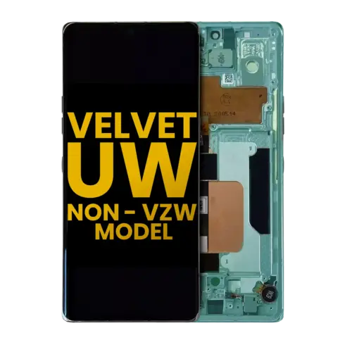 Écran OLED avec cadre pour LG Velvet 5G (cadre ultra-fin 5G non compatible Verizon) (reconditionné) (vert) – Image 3