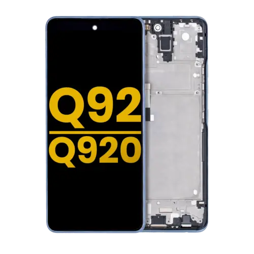 Écran LCD avec cadre pour LG Q92 5G / Q920 (reconditionné) (noir) – Image 2