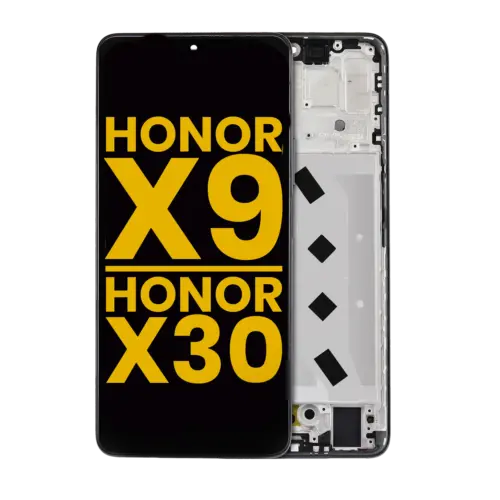 LCD Assembly With Frame For Honor X9 / Honor X30 / Honor X9 5G (Refurbished) (Midnight Black)