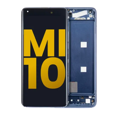 OLED Assembly With Frame For Xiaomi Mi 10 5G (Refurbished) (Twilight Gray)