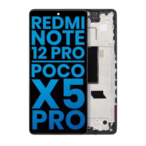 Écran LCD avec cadre pour Xiaomi Redmi Note 12 Pro 5G / Redmi Note 12 Pro Speed / Xiaomi Poco X5 Pro (Pièce de rechange : Incell) (Toutes les couleurs)