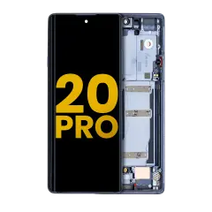 Bloc écran OLED avec cadre pour TCL 20 Pro 5G (reconditionné) (Moondust Gray)
