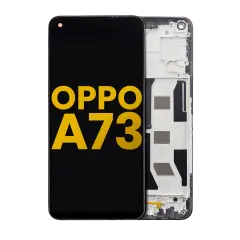Écran LCD complet avec cadre pour OPPO A73 5G (reconditionné) (toutes couleurs)