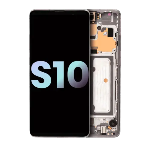 OLED Assembly With Frame For Samsung Galaxy S10 5G (Service Pack) (Crown Silver)