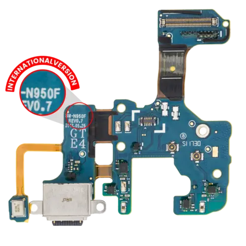 Charging Port With Flex Cable For Samsung Galaxy Note 8 (N950F) (International Version)