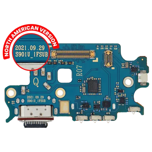 Charging Port Board With Sim Card Reader For Samsung Galaxy S22 5G (S901U) (US Version) (Premium)
