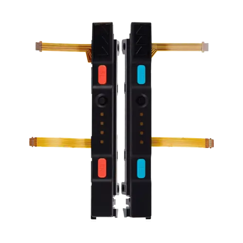 Plastic Rail (Right+Left) avec nappe pour Nintendo Switch (Red / Blue)