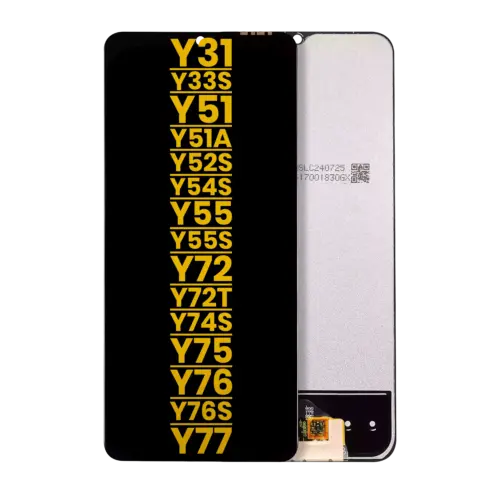 LCD Assembly Without Frame For Vivo Y31 / Y33s / Y51 / Y51a / Y52s 5G / Y53s / Y55 5G / Y55s / Y72 5G / Y72t / Y74s / Y75 5G / Y76 5G / Y76s / Y77 5G (Refurbished) (All Colors)
