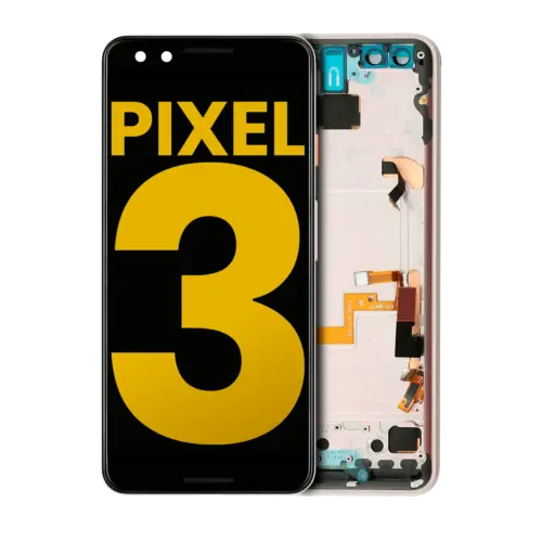 OLED Assembly With Frame For Google Pixel 3 (Refurbished) (Pink)