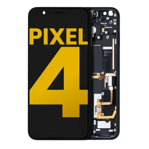 OLED Assembly With Frame For Google Pixel 4 (Refurbished) (Oh So Orange Power Button)