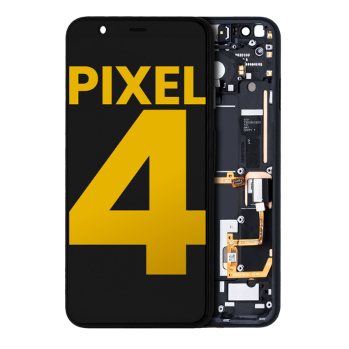 OLED Assembly With Frame For Google Pixel 4 (Refurbished) (Clearly White Power Button)