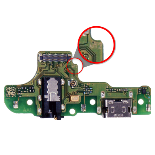 Charging Port With Board For Samsung Galaxy A20s (A207F / 2019) (M12) (International Version) (Aftermarket Plus) – Image 2