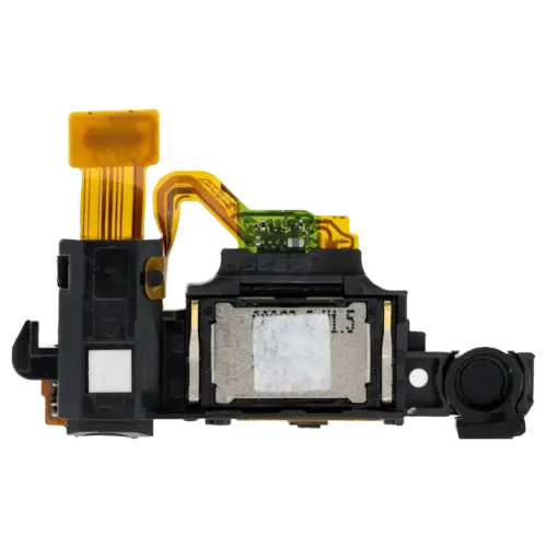 Earpiece Speaker With Headphone Jack And Power Button Flex Cable For BlackBerry Leap (Z10)