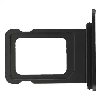 Single Sim Card Tray For iPhone 15 / 15 Plus (Genuine OEM) (Black)