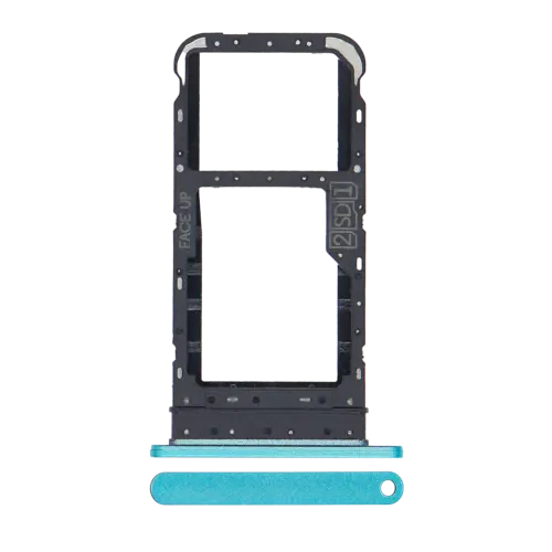 Dual Sim Card Tray For Motorola Moto E7 (XT2095 / 2020) (Aqua Blue)