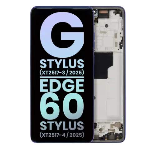 OLED Assembly With Frame Compatible For Motorola Moto G Stylus 5G (XT2517 / 2025) (Genuine OEM) (Surf the Web)