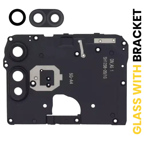 Back Camera Lens With Bracket For Motorola Moto E (XT2052 / 2020) (Black)