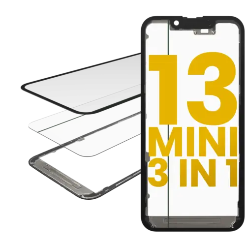 3 en 1 (verre avec OCA pré-installé + cadre) pour iPhone 13 Mini (OCA Master) – Image 9