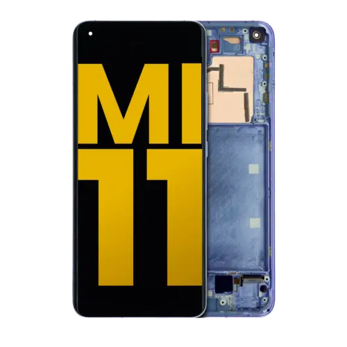 OLED Assembly With Frame For Xiaomi Mi 11 (Refurbished) (Violet)