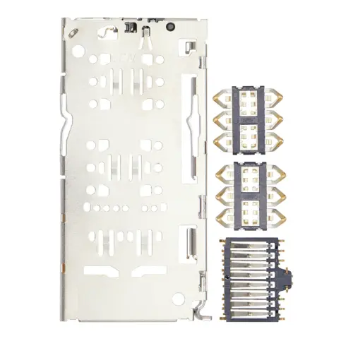 Sim Card Reader For Samsung Galaxy A11 (A115 / 2020) / A13 (A135 / 2022) / A13 5G (A136 / 2021) (4 Piece Set)