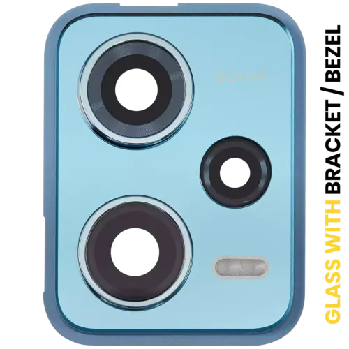 Back Camera Lens With Bracket / Bezel For Xiaomi Redmi Note 12 Pro 5G (Blue)