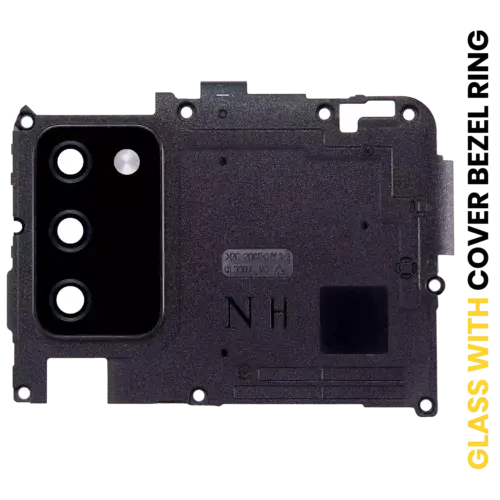 Caméra arrière lentille avec cache cadre Ring pour Samsung Galaxy A02S (A025 / 2020) (N Version) (noir) – Image 2