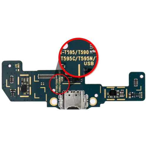 Port de chargement avec carte pour Samsung Galaxy Tab A 10,5" (T590 / T595 / T597) (2018) (Premium) – Image 2