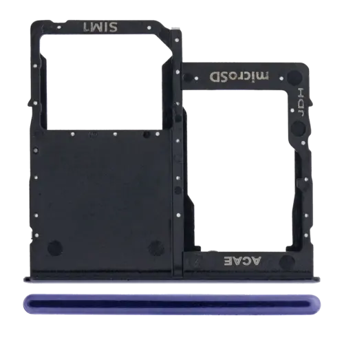 Single Sim Card Tray For Samsung Galaxy A41 (A415 / 2020) (Prism Crush Black)