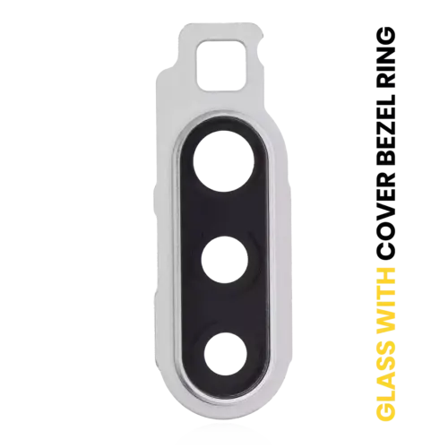 Back Camera Lens With Cover Bezel Ring For Samsung Galaxy A90 5G (A908 / 2019) (White)