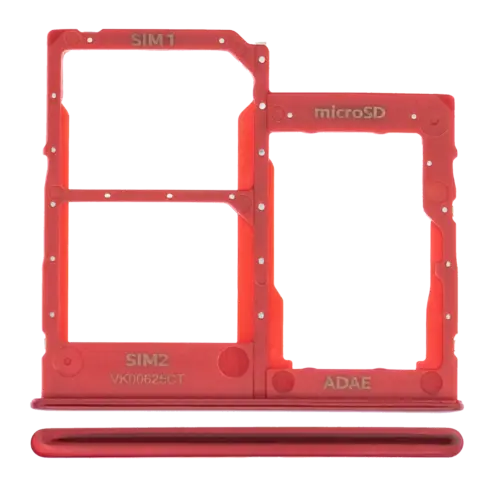 Tiroir double carte SIM pour Samsung Galaxy A41 (A415 / 2020) (Rouge Prism Crush) – Image 2