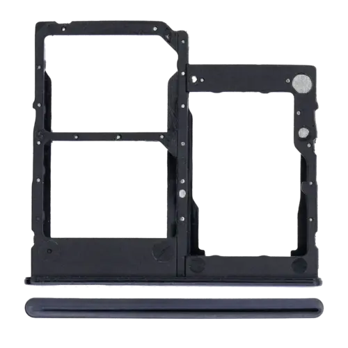 Dual Sim Card Tray For Samsung Galaxy A41 (A415 / 2020) (Prism Crush Black)