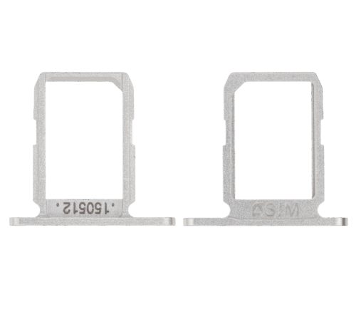 Tiroir pour carte SIM pour Samsung Galaxy S6 (Argent) – Image 2