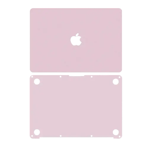 2-in-1 (Top, Bottom) Skin For MacBook 12" A1534 (2015-2017) (Rose Gold)