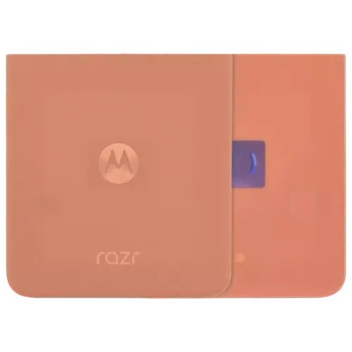 Back Cover Glass For Motorola Razr Plus / Razr 50 Ultra (XT2451 / 2024) / Razr Plus 2025 (XT2557 / 2025) (Genuine OEM) (Peach Fuzz)